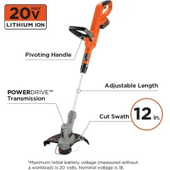 20V MAX* POWERCONNECT™ Cordless 2-in-1 String Trimmer & Edger, Battery & Charger Included
