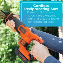 20V MAX* POWERCONNECT™ Cordless 4 Tool Combo Kit with Drill/Driver, Circular Saw, Reciprocating Saw and Work Light, Battery and Charger Included