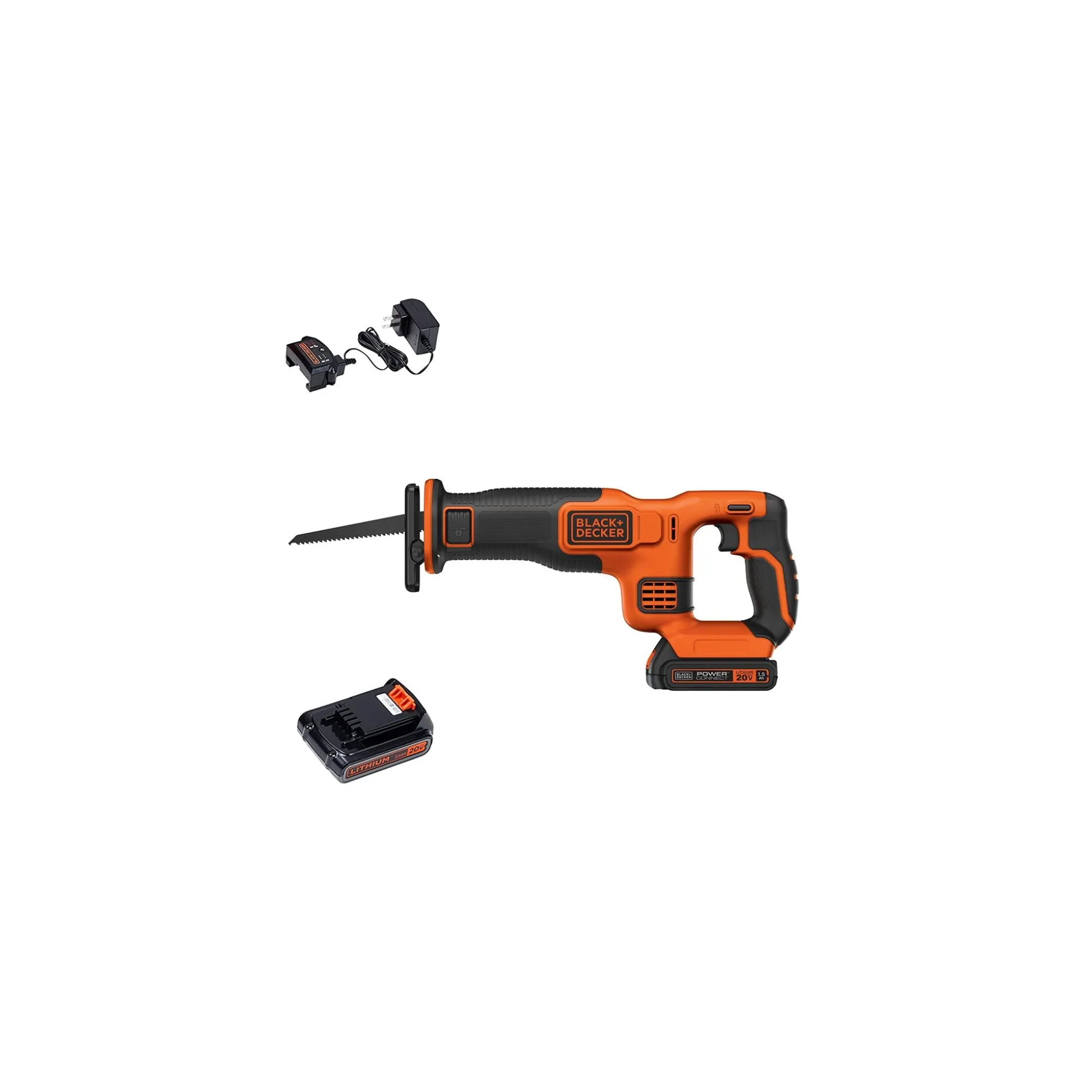 20V MAX* POWERCONNECT™ Cordless Variable Speed Reciprocating Saw, Battery and Charger Included