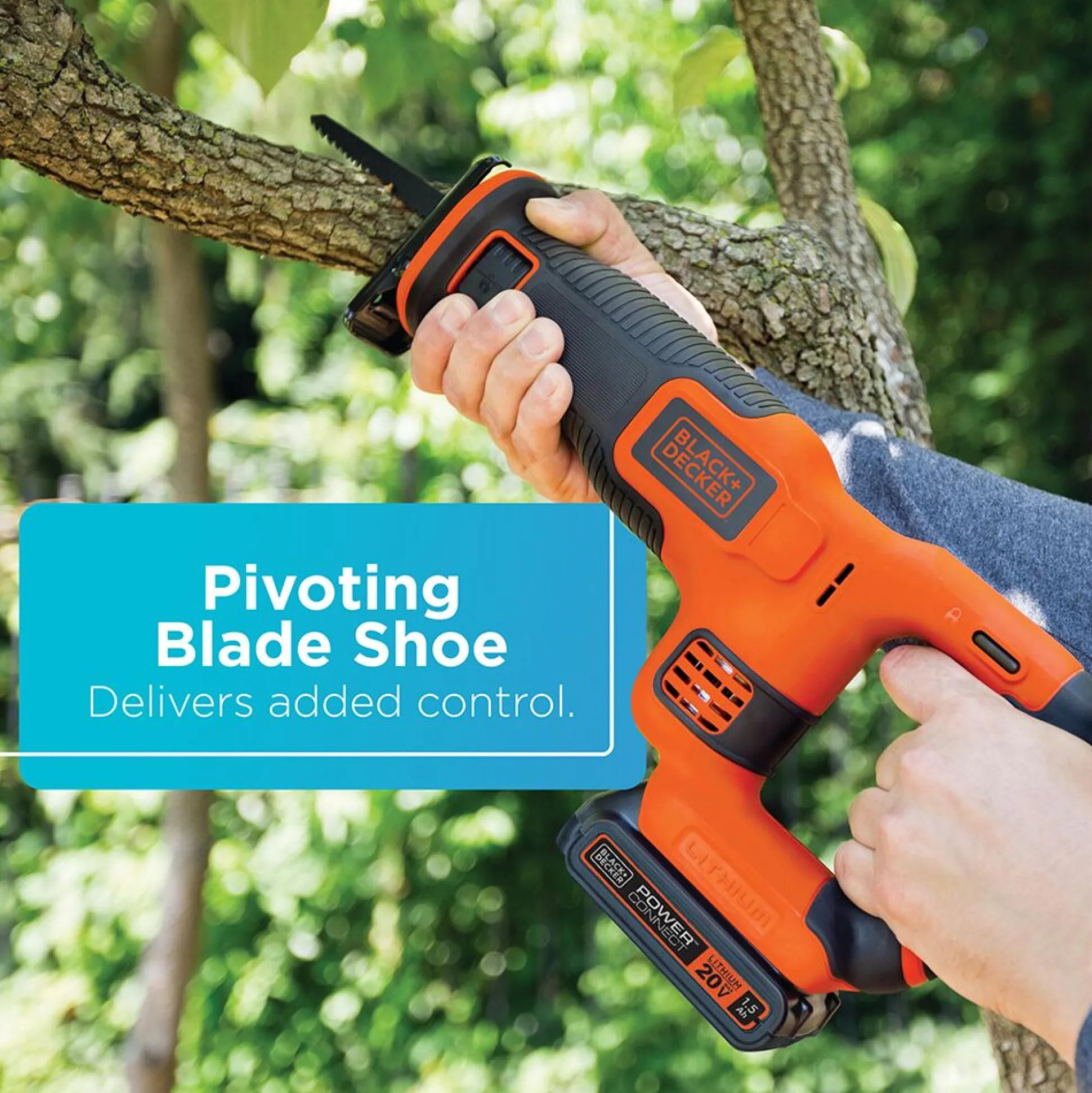 20V MAX* POWERCONNECT™ Cordless Variable Speed Reciprocating Saw, Battery and Charger Included
