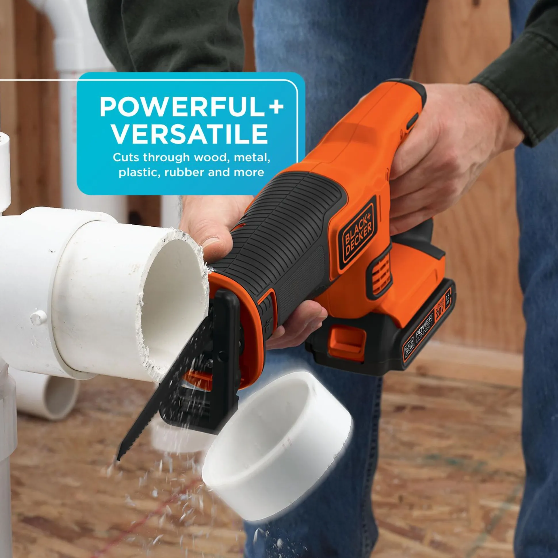 20V MAX* POWERCONNECT™ Cordless Variable Speed Reciprocating Saw, Battery and Charger Included