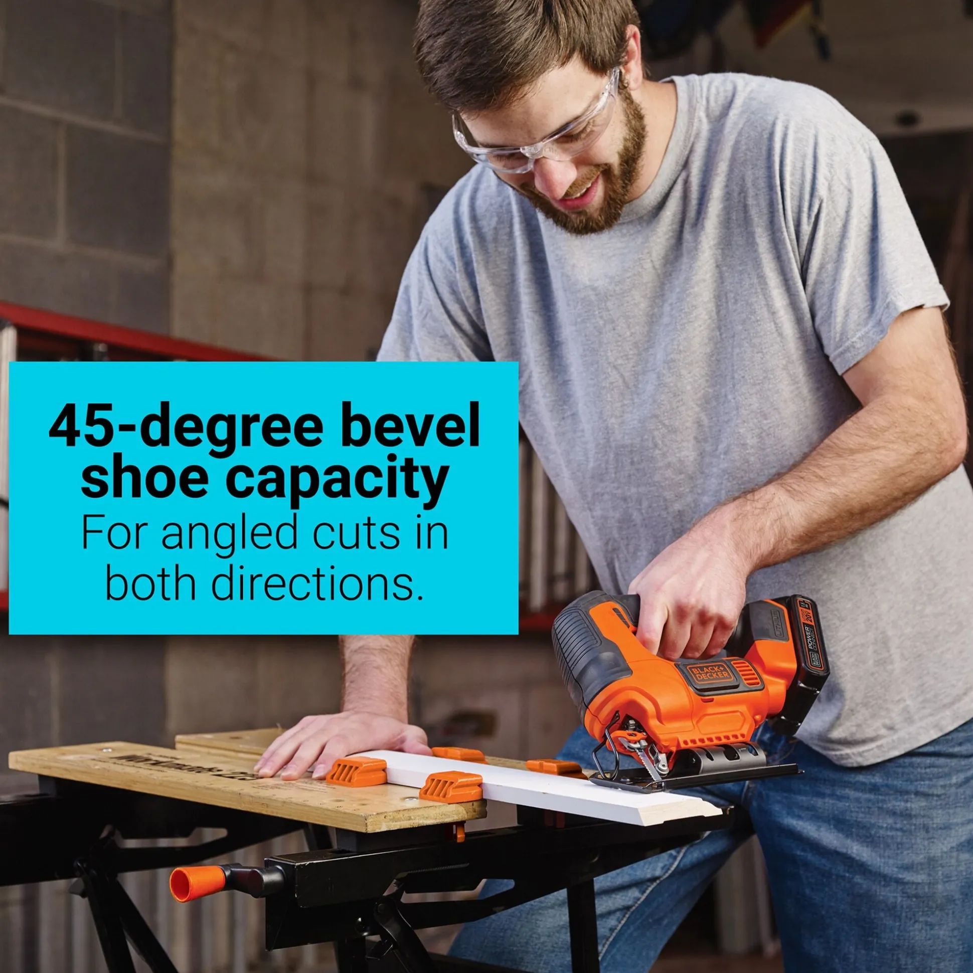 20V MAX* POWERCONNECT™ Cordless Variable Speed Jigsaw, Battery and Charger Not Included