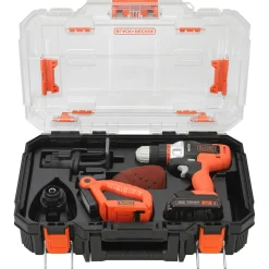 20V MAX *POWERCONNECT™ MATRIX™ Cordless Drill with 4-Piece Power Tool Combo Kit and Storage Case, Battery and Charger Included
