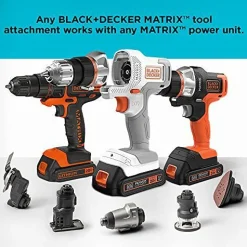 20V MAX *POWERCONNECT™ MATRIX™ Cordless Drill and 6-Piece Power Tool Combo Kit, Battery and Charger Included (White)