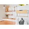 White Hanging / Magnetic Rack System-Shelf W/ Door