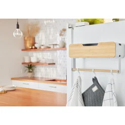 White Hanging / Magnetic Rack System-Shelf W/ Door